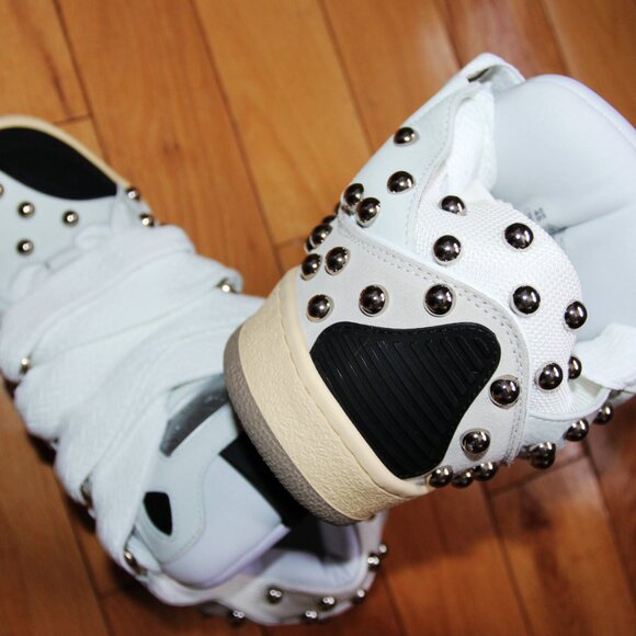 BNWT AW23 LANVIN CURB SNEAKERS WITH STUDS 45 - Picture 4 of 9
